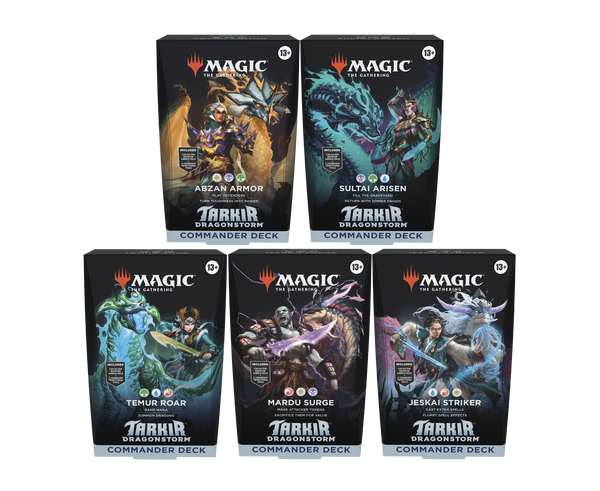 Tarkir Dragonstorm Commander Deck Set of 5