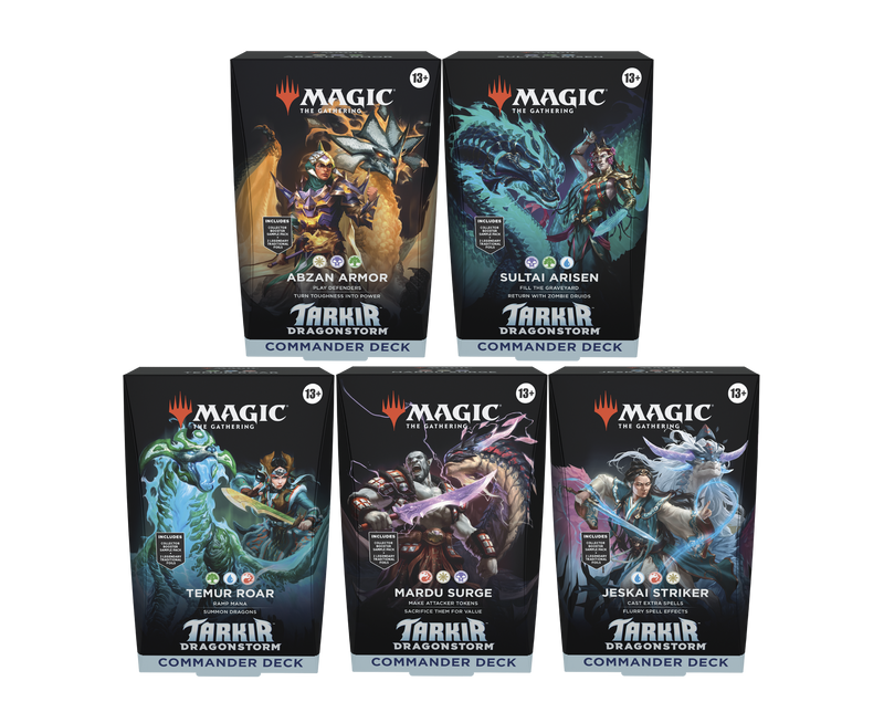 Tarkir Dragonstorm Commander Deck Set of 5